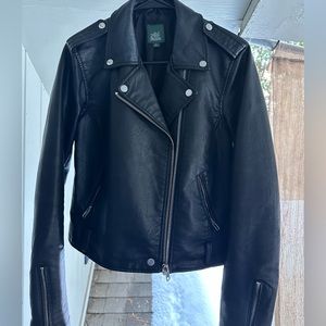 Faux leather jacket